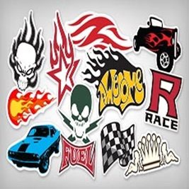 Flame & Racing Stickers 