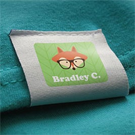 Stick-On Clothing Tag Labels