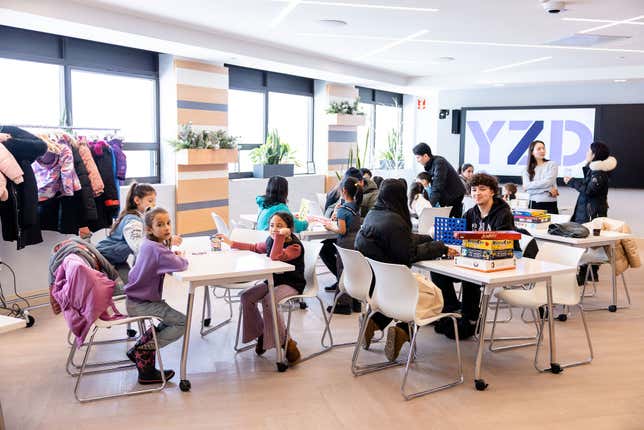 Photo of a students at the YZD centre