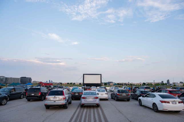 Photo of line of cars