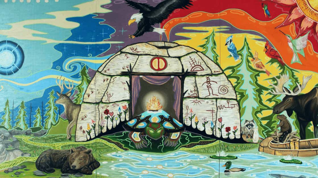 Gathering in Place mural