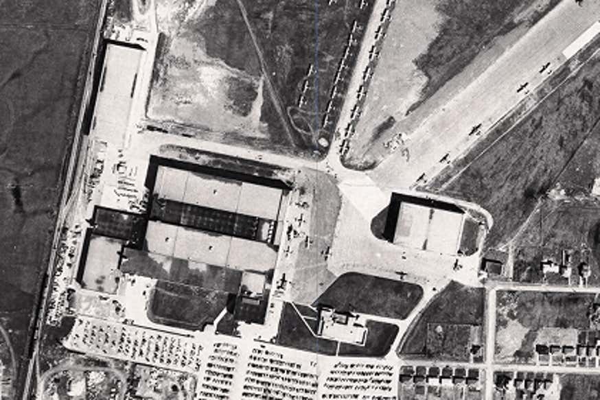Aerial view of YZD site in the 1950s