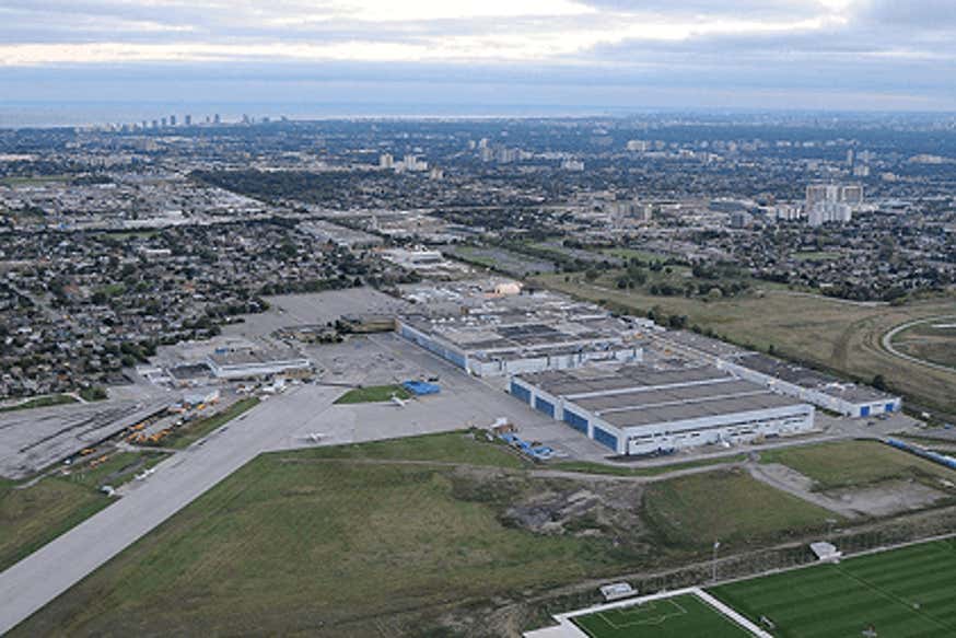 Aerial view of the YZD site in the 1990s