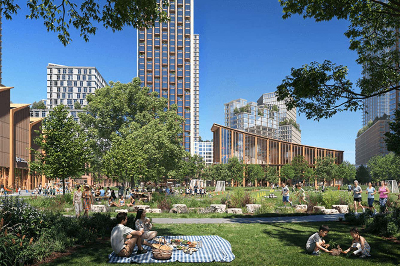 Conceptual Render of Major Park