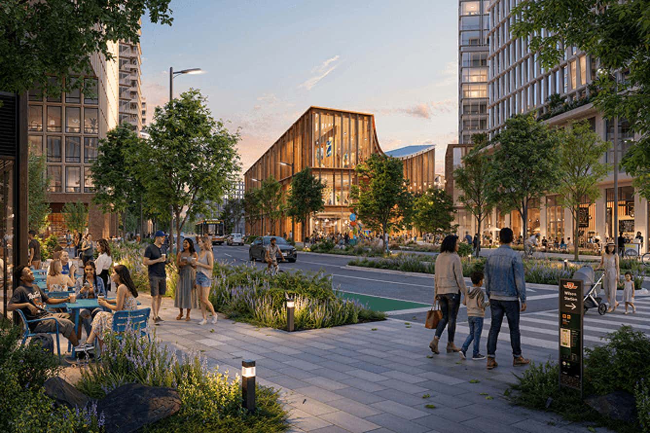 Conceptual render of Street A