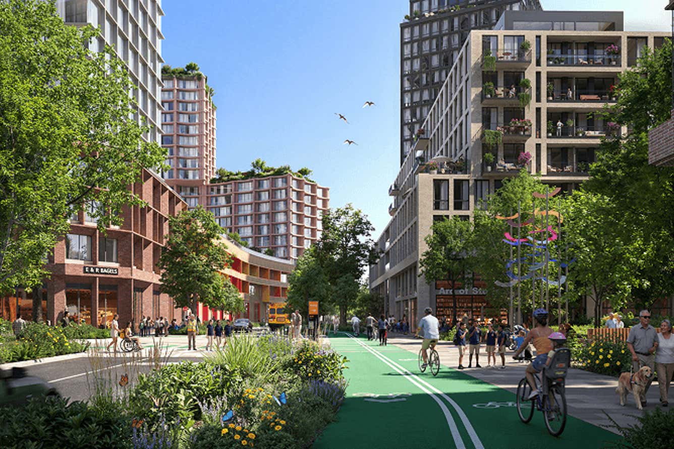 Conceptual render of Street C